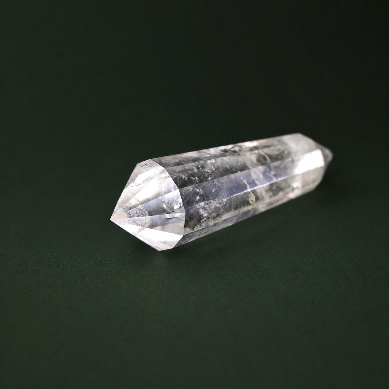 8-Inch 12-Sided Vogel-Cut Quartz Crystal