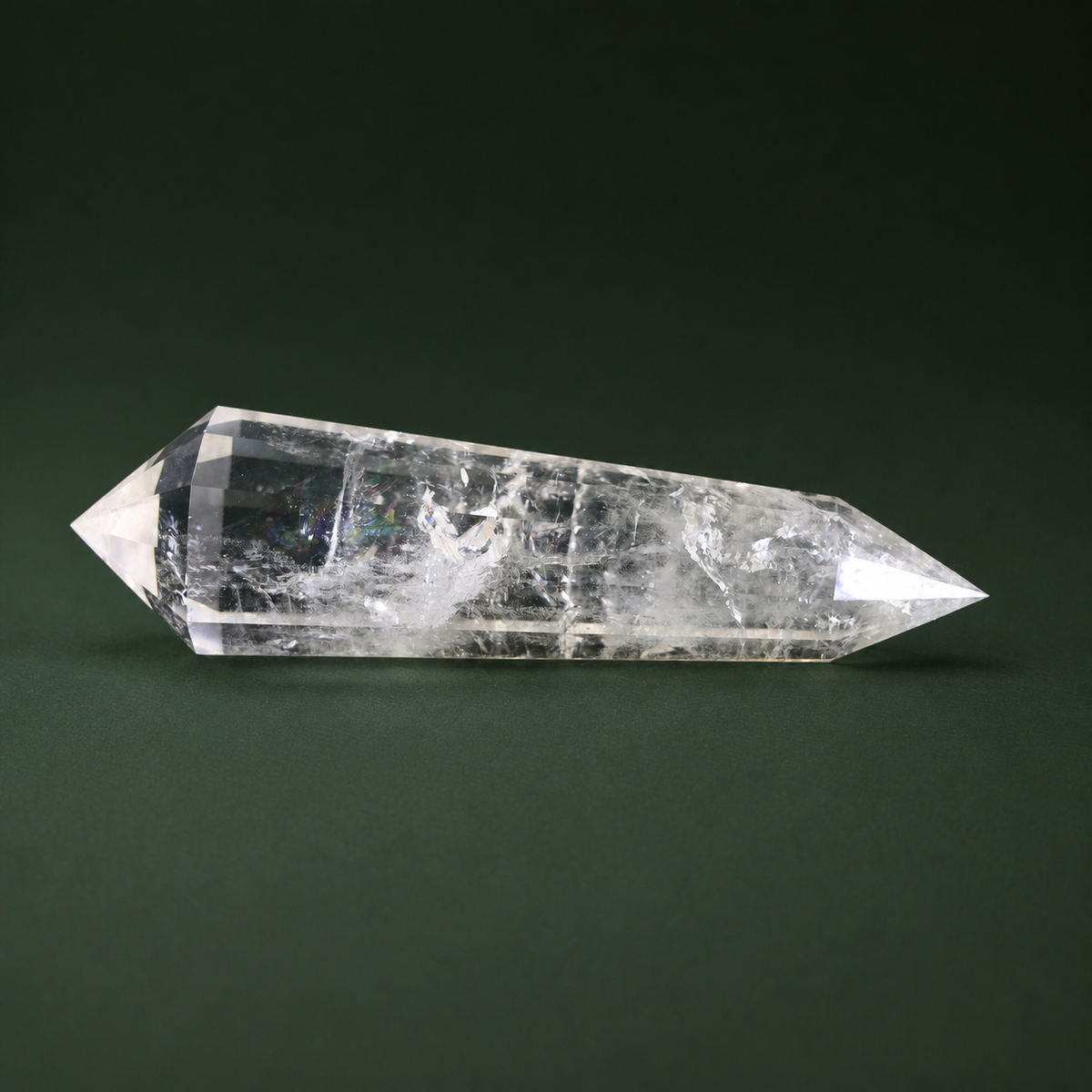 6.5-Inch 12-Sided Vogel-Cut Quartz Crystal, 430 g