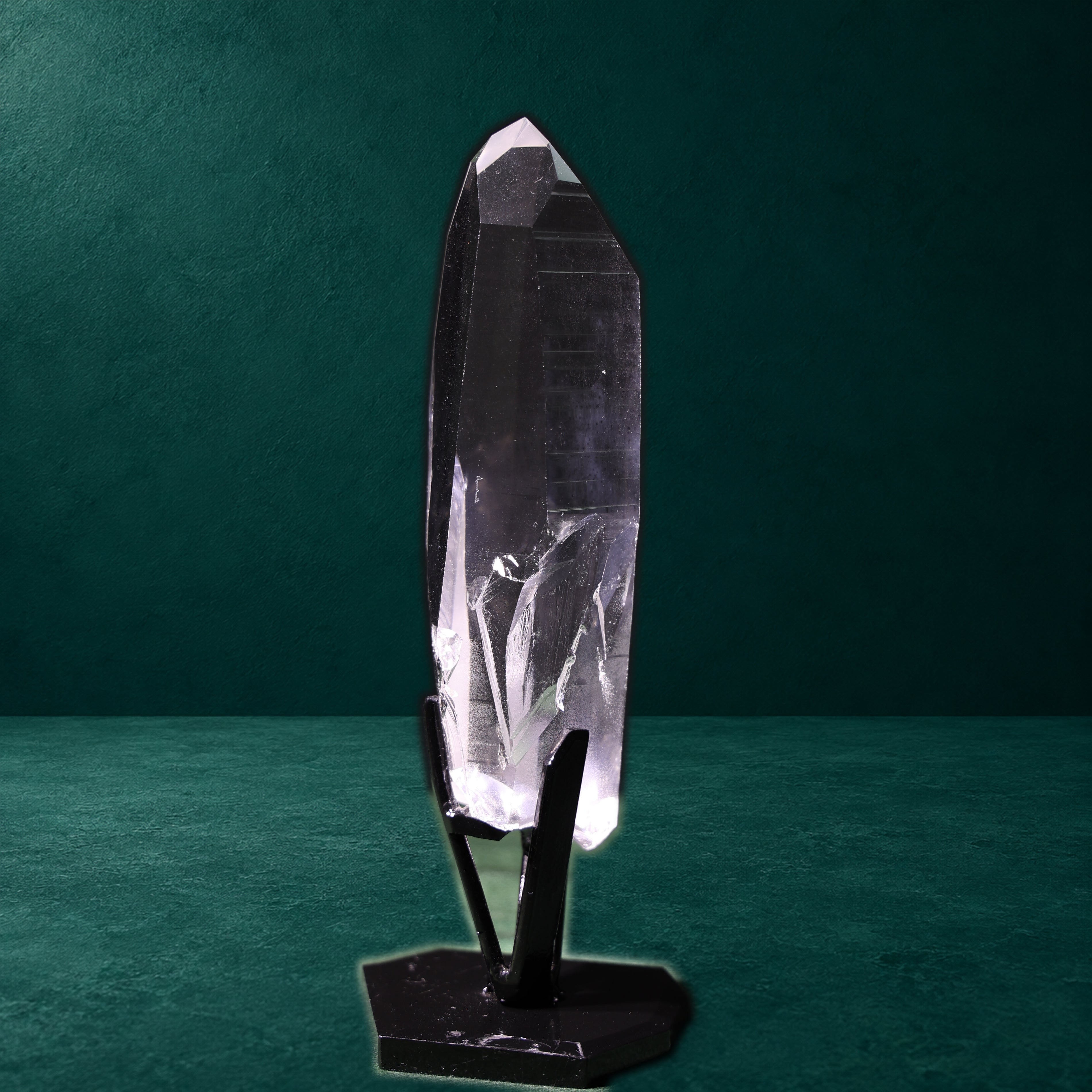 Clear Lemurian Quartz with Self-Healed Striations