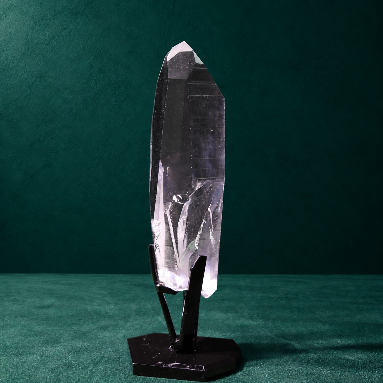 Clear Lemurian Quartz with Self-Healed Striations