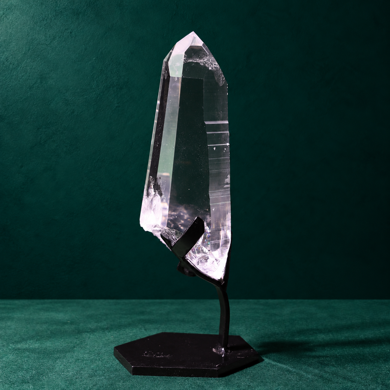 Clear Lemurian Quartz with Strong Natural Striations