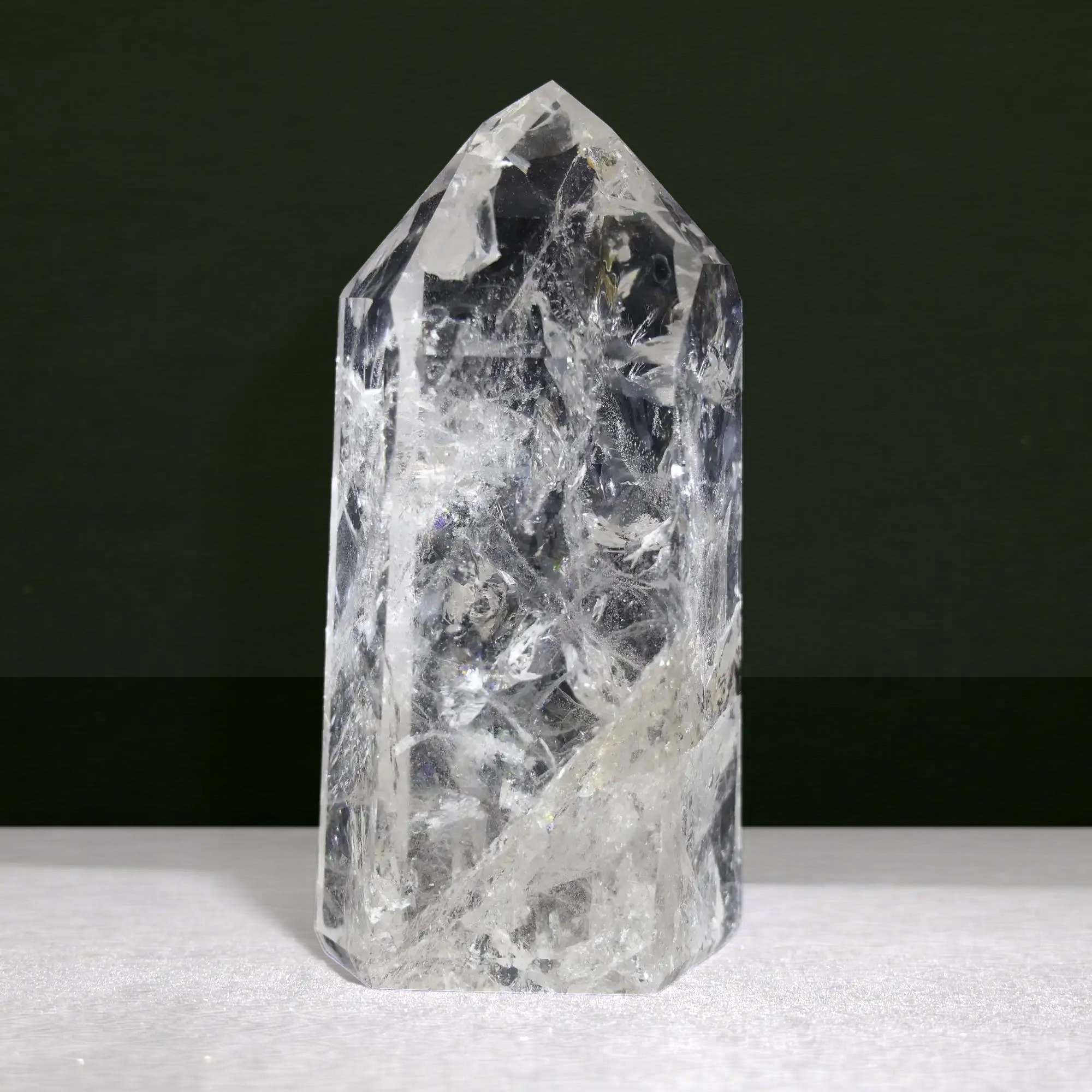 Polished Brazilian Quartz Tower #13