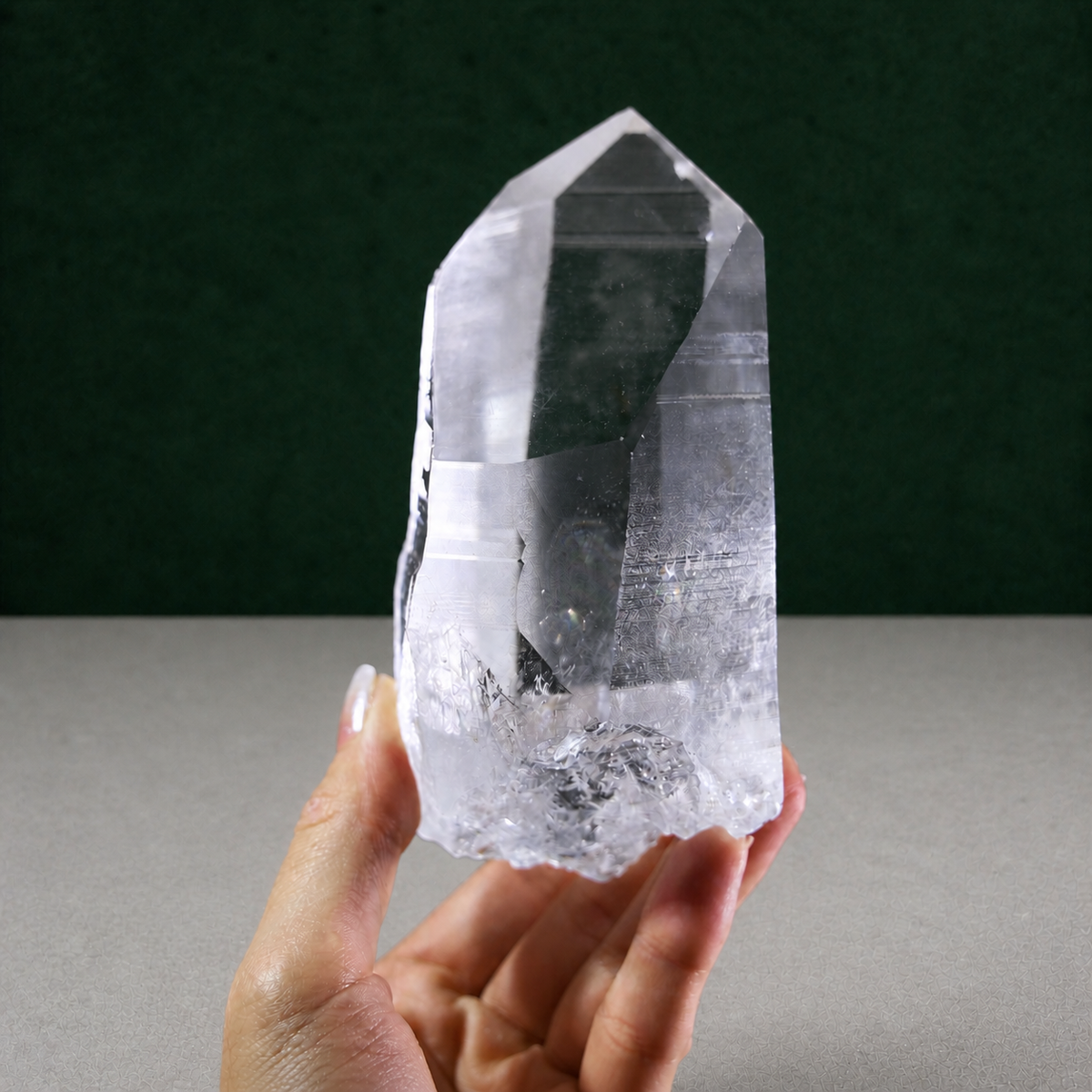 Natural Lemurian Seed Quartz with Record Keeper