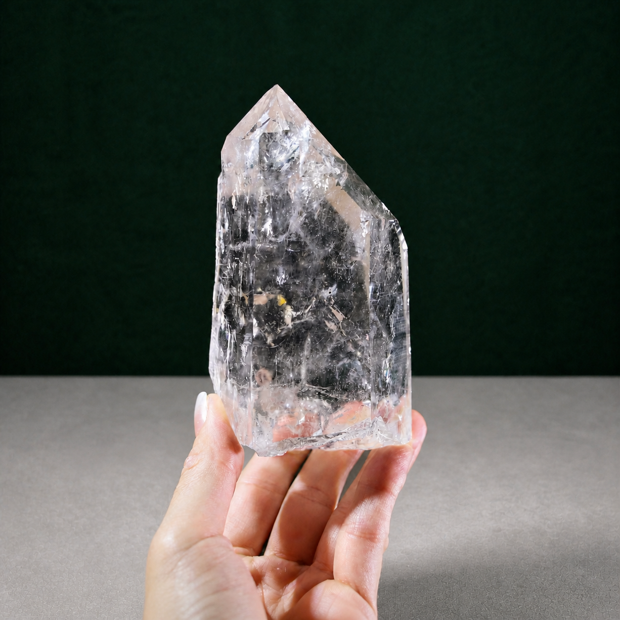 Unpolished Smoky Lemurian Seed Quartz