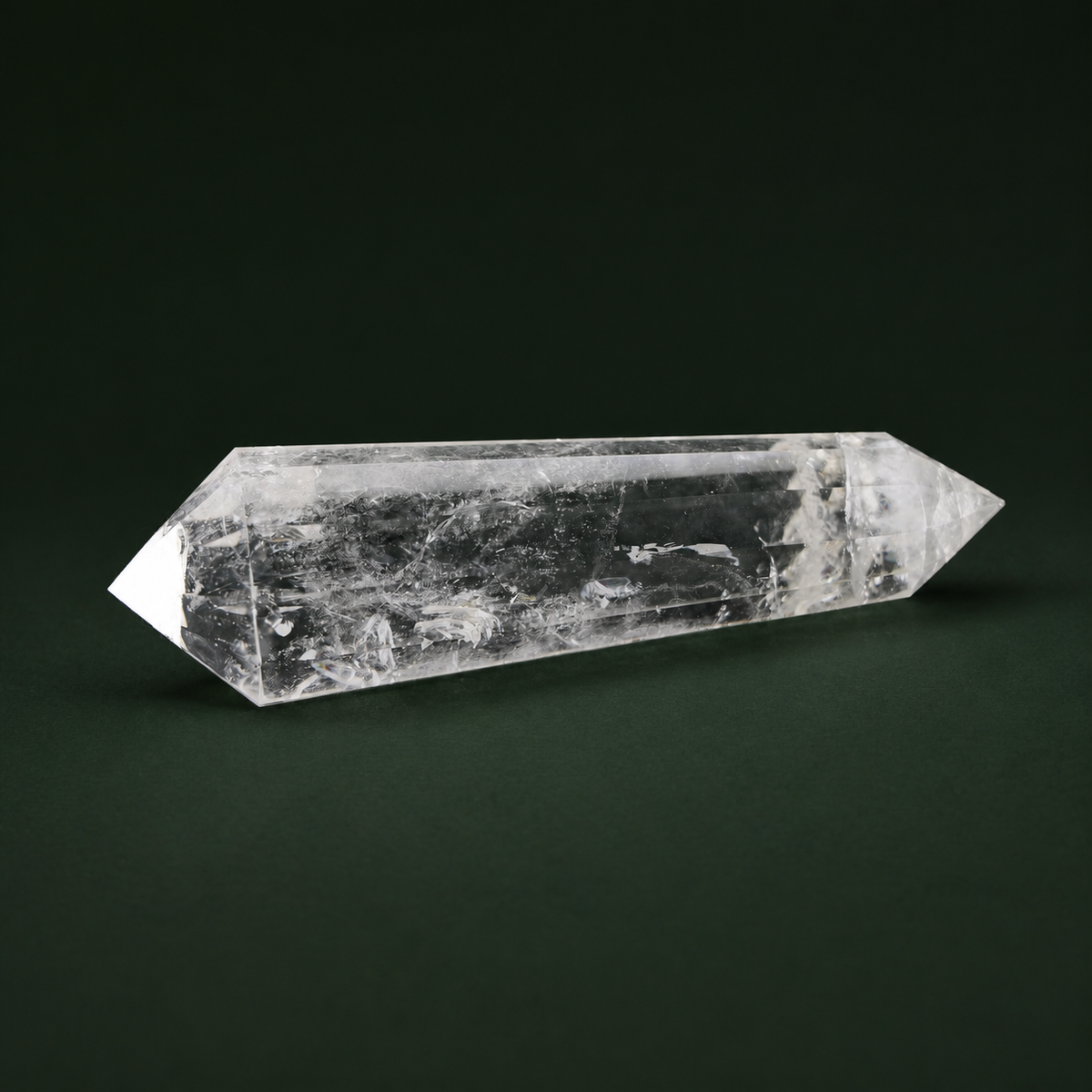 7-Inch 12-Sided Vogel-Cut Quartz Crystal