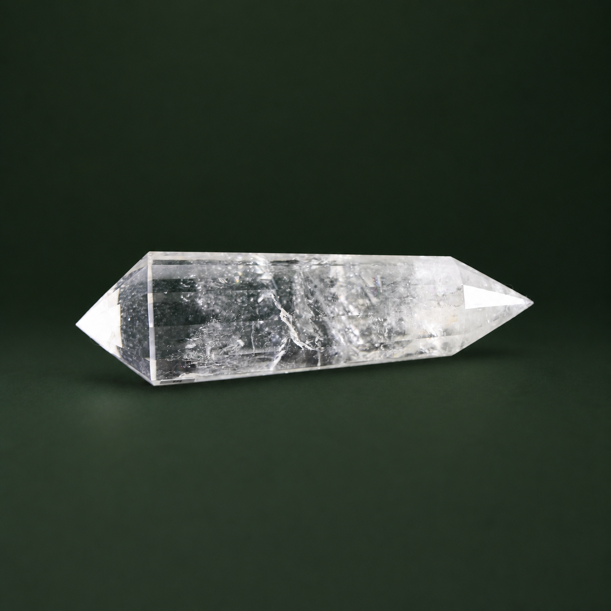 8-Inch 12-Sided Vogel-Cut Quartz Crystal