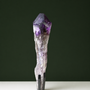 Naturally terminated amethyst wand, front view