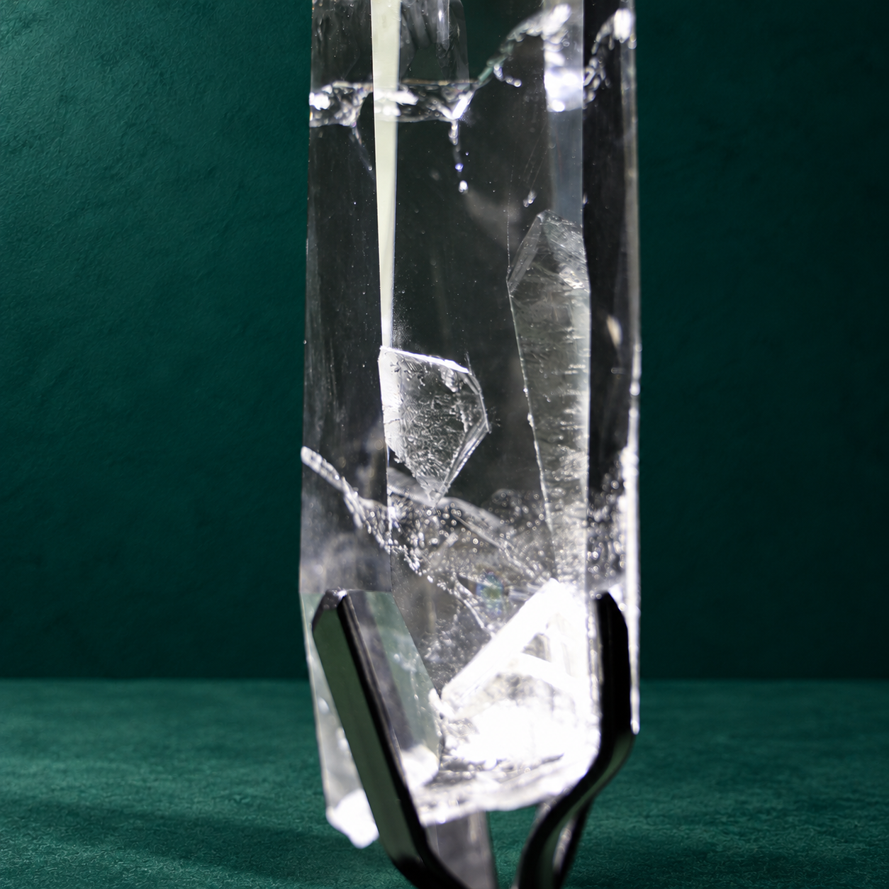 Rainbow Clear Lemurian Quartz Point