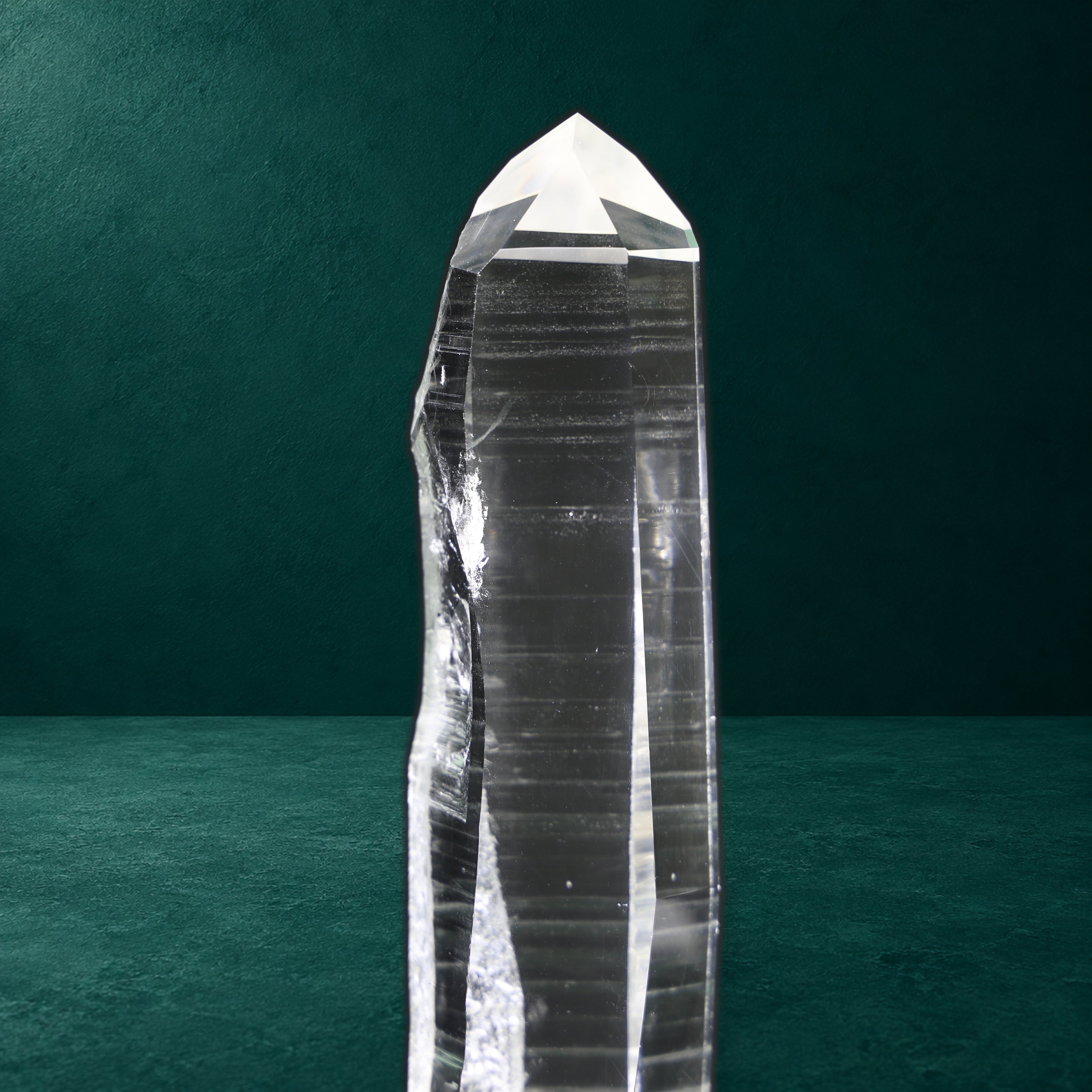 Light Phantom Clear Lemurian Quartz Point