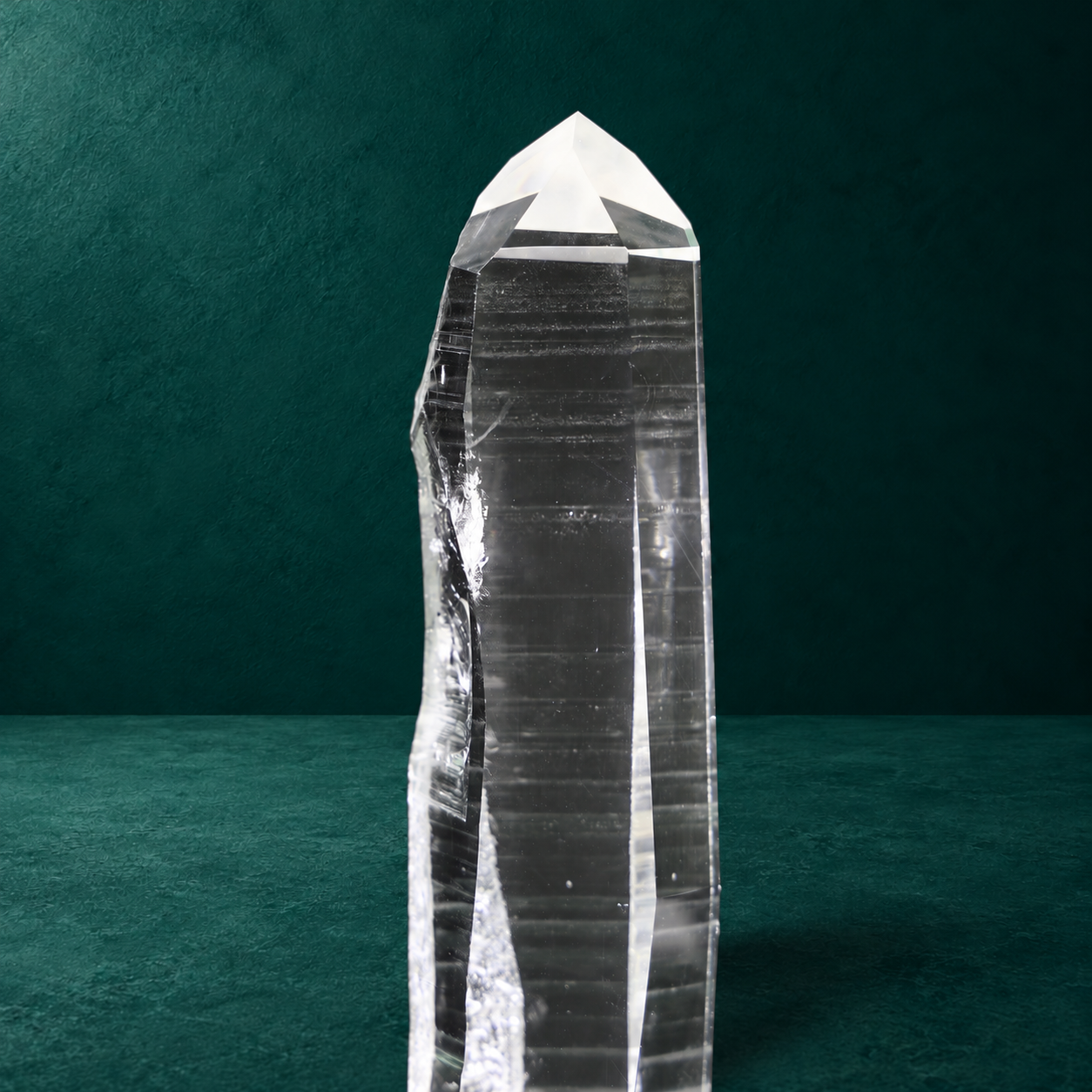Light Phantom Clear Lemurian Quartz Point