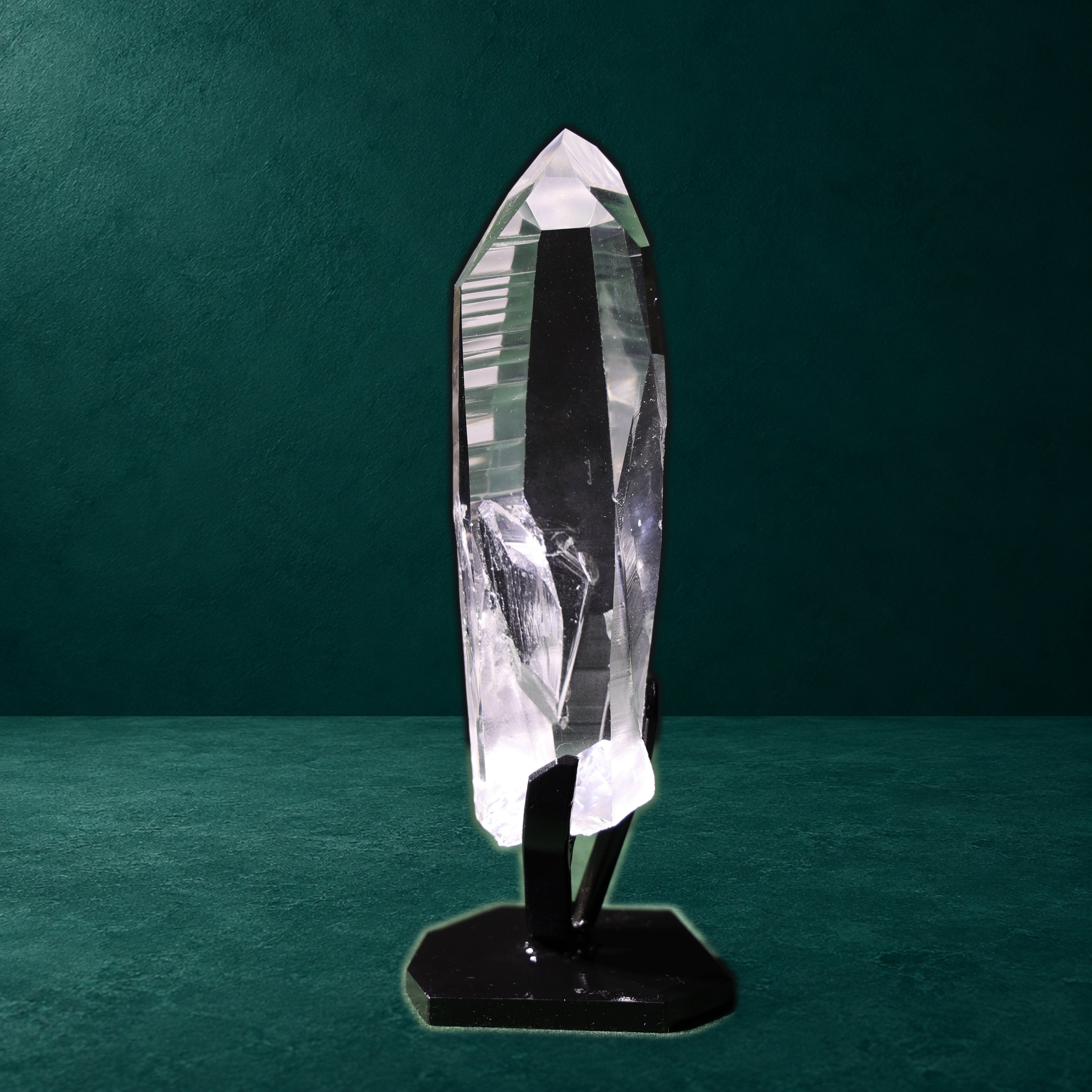 Clear Lemurian Quartz with Self-Healed Striations