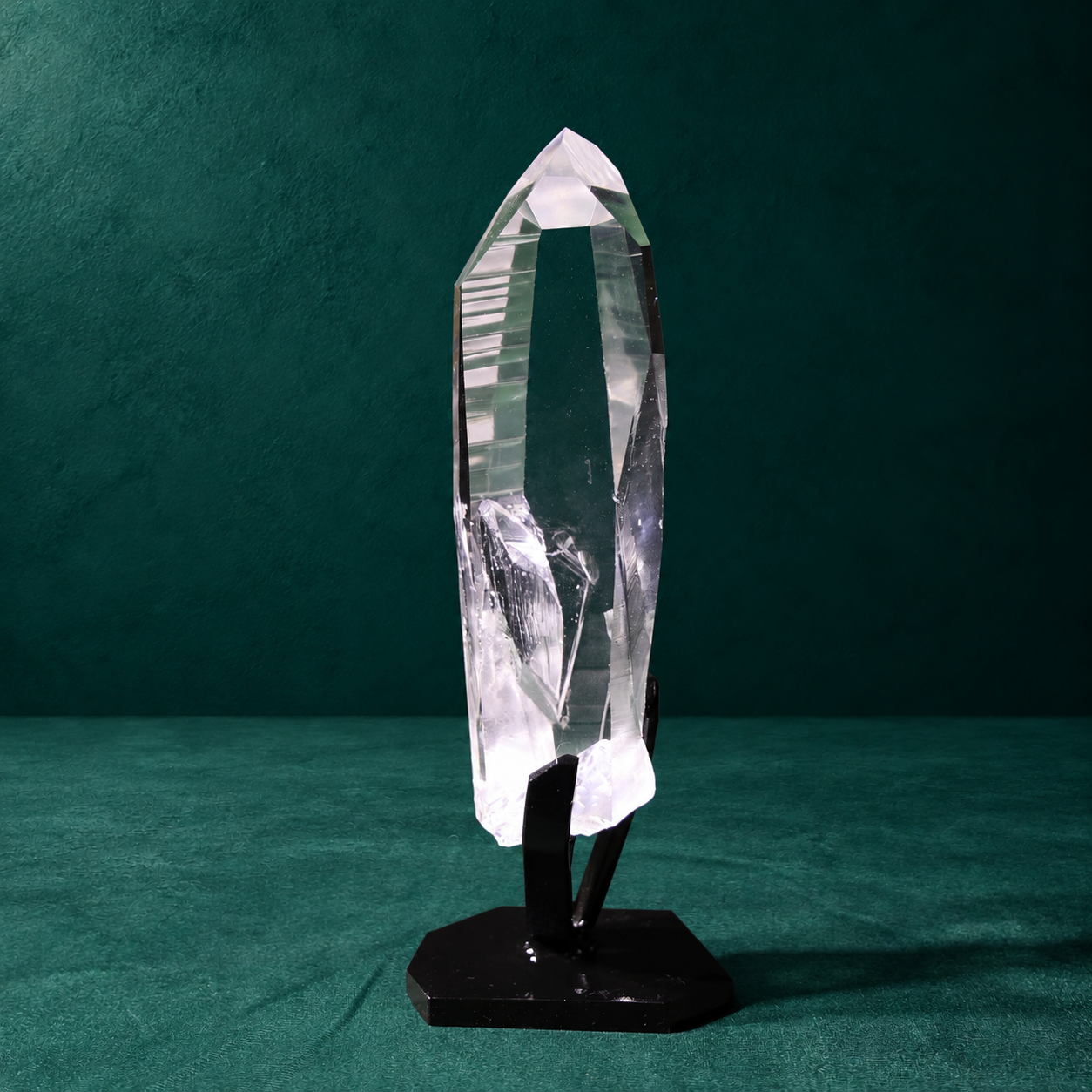 Clear Lemurian Quartz with Self-Healed Striations