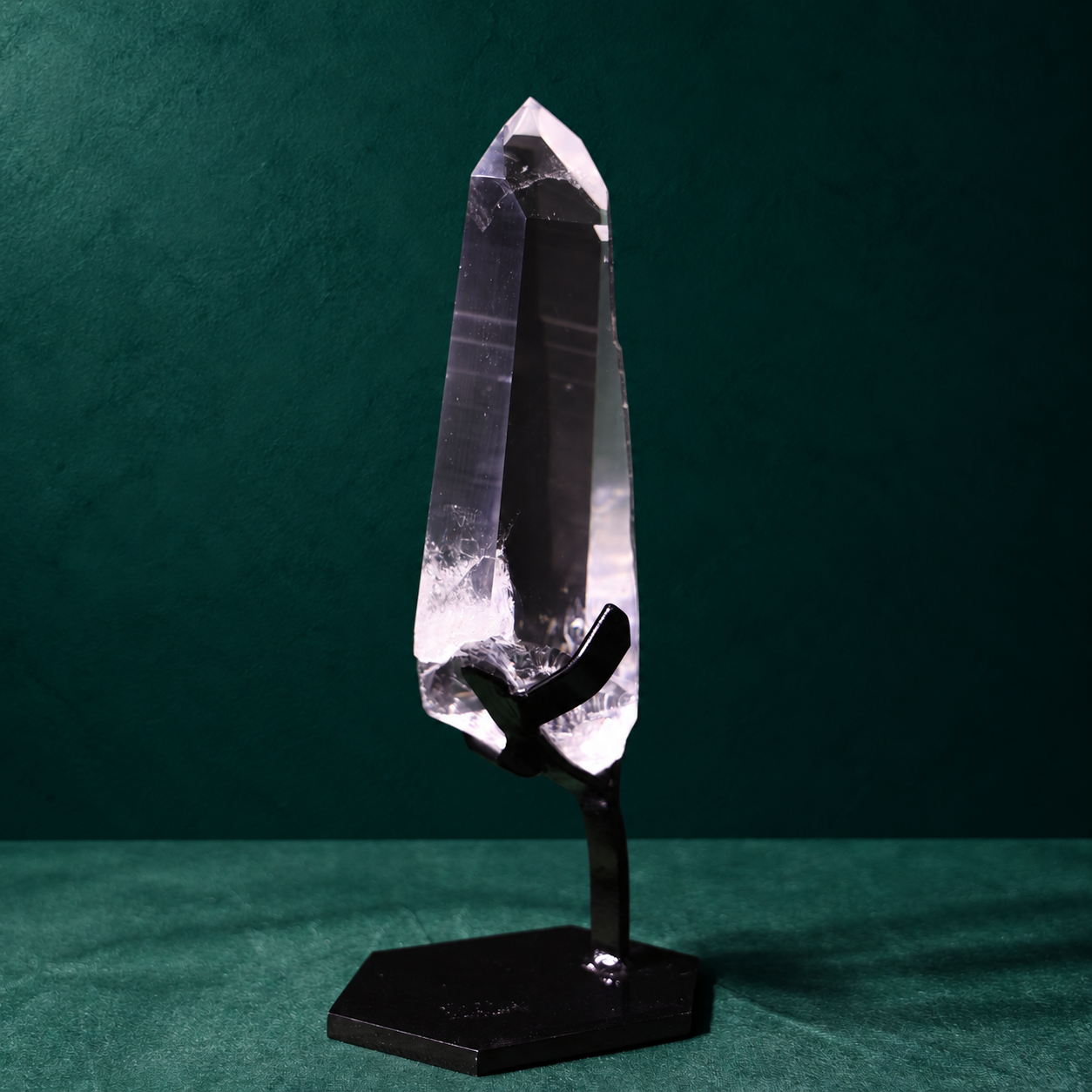 Clear Lemurian Quartz with Strong Natural Striations
