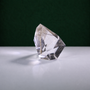 Polished rutilated quartz freeform, 72 g, alternate view 2 showing natural rutile inclusions.