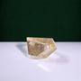 Polished rutilated quartz freeform, 79 g, alternate view 2 showing natural rutile inclusions.