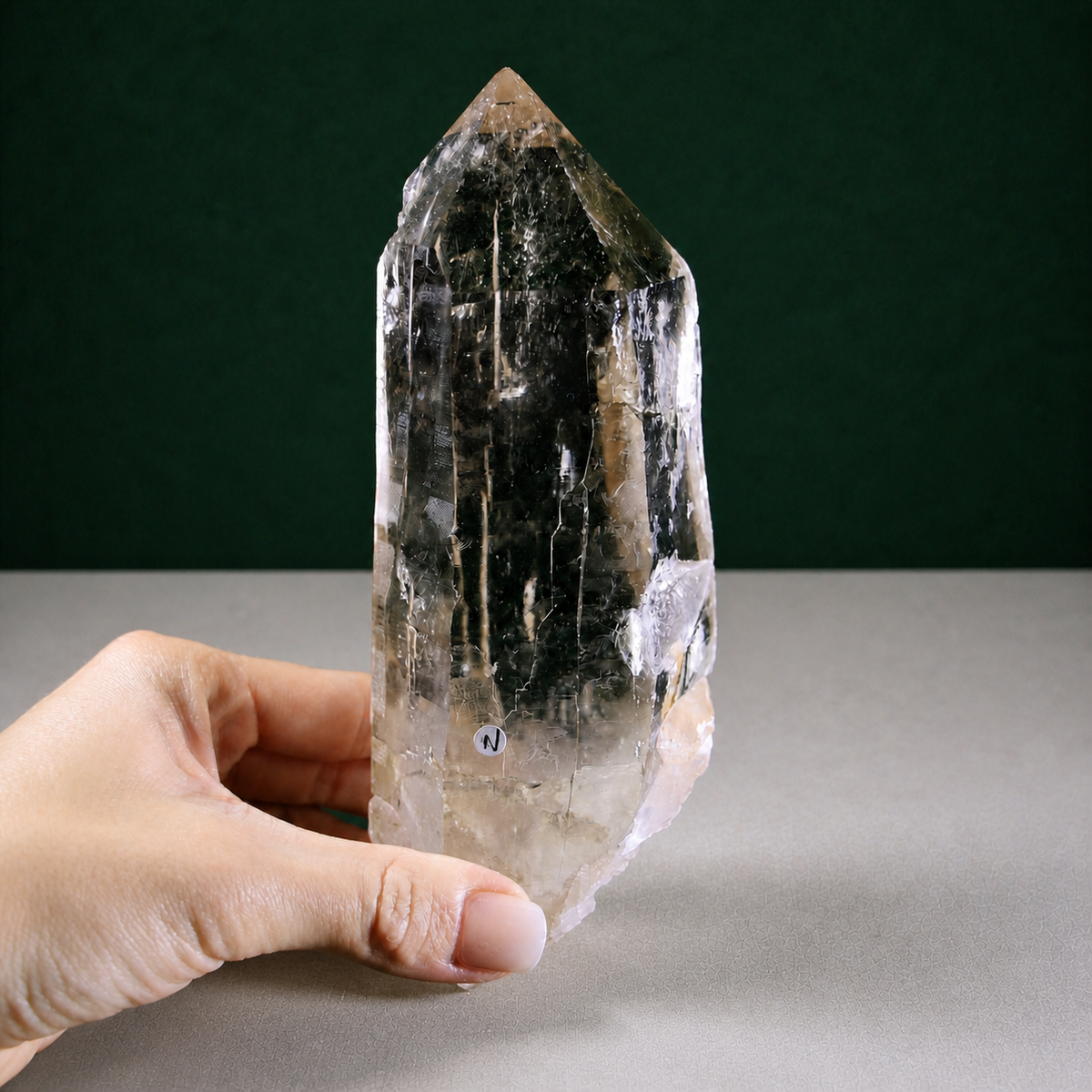 Unpolished Lemurian Seed with Exceptional Natural Luster