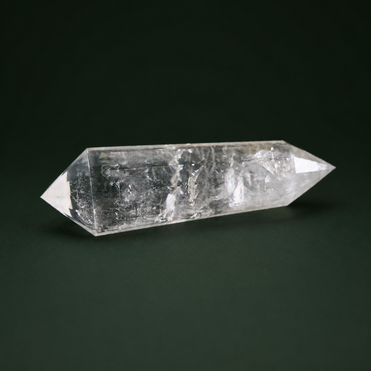 8-Inch 12-Sided Vogel-Cut Quartz Crystal
