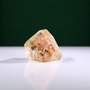 Polished rutilated quartz freeform, 75 g, alternate view 3 showing natural rutile inclusions.