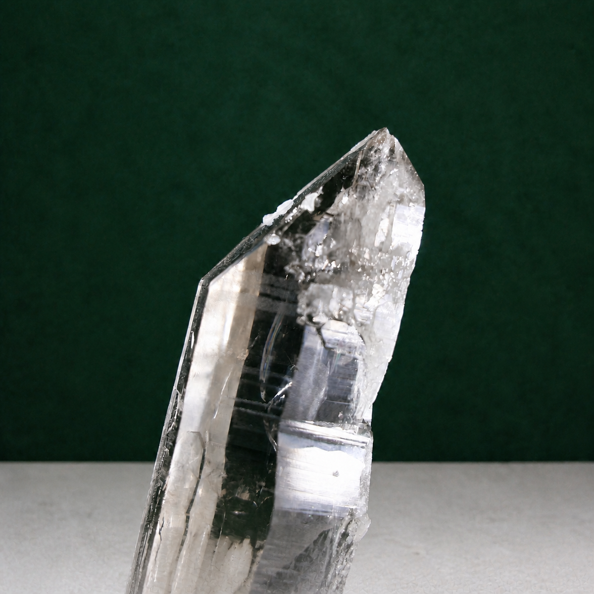Light Smoky Lemurian Seed Quartz with Exceptional Clarity