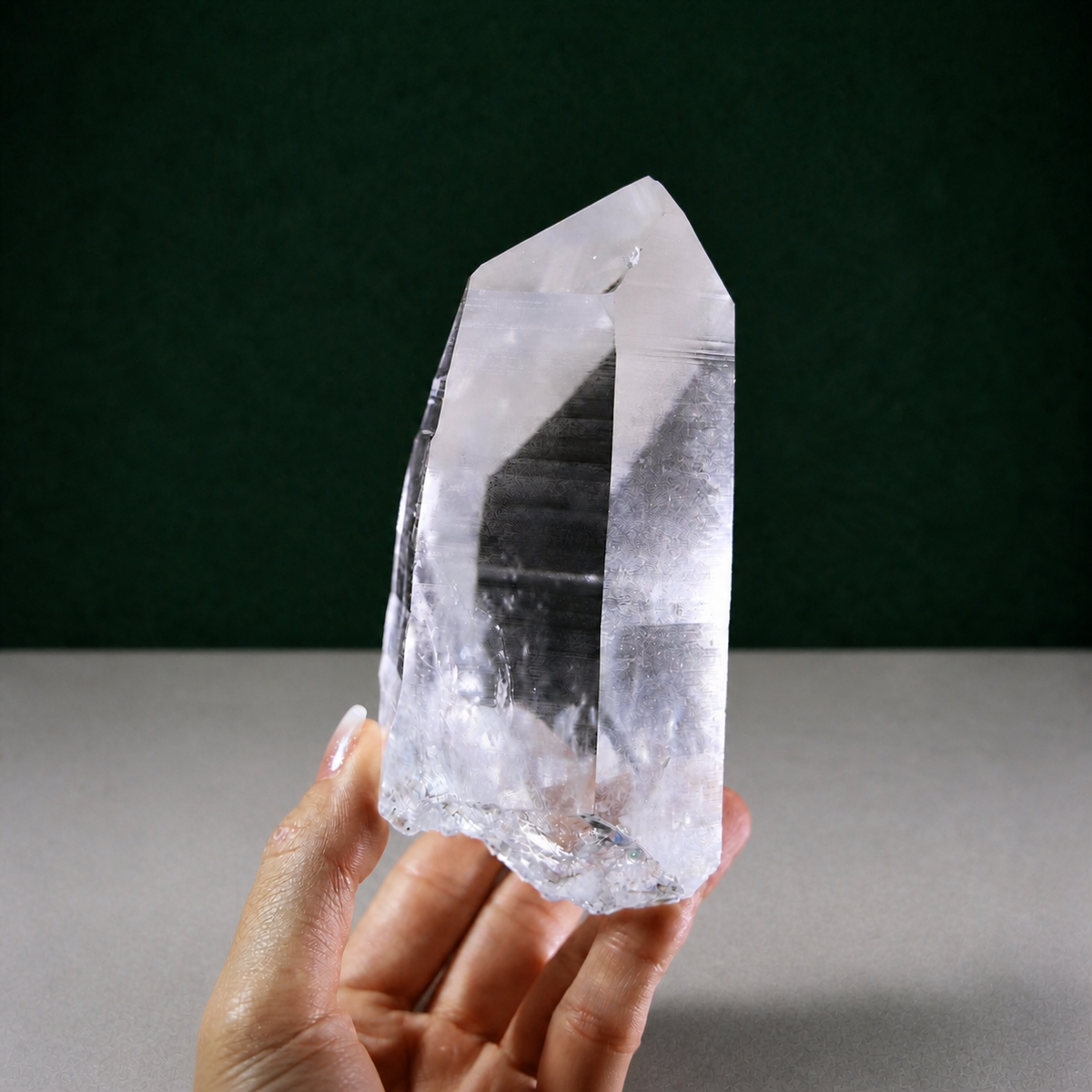 Natural Lemurian Seed Quartz with Record Keeper