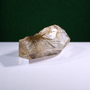 Polished rutilated quartz freeform, 185 g, alternate view 4 showing natural rutile inclusions.