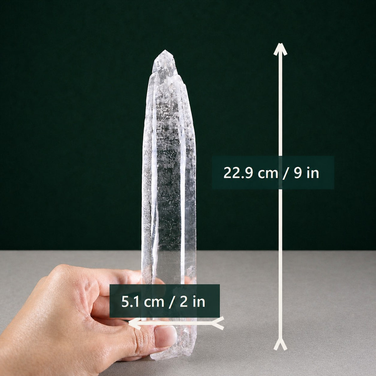 Lemurian Laser Seed Quartz with Self-Healed Termination
