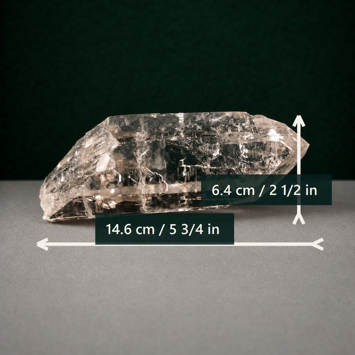 Light Smoky Cathedral Lemurian Seed with Iron Inclusion