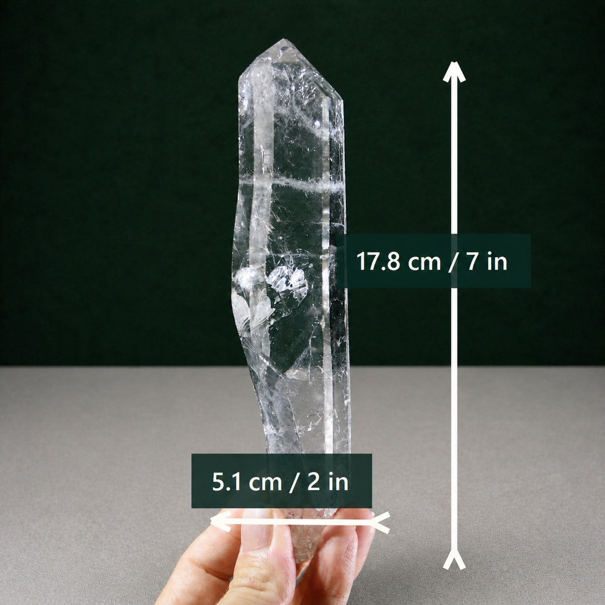 Light Smoky Lemurian Seed Quartz, Lightly Polished