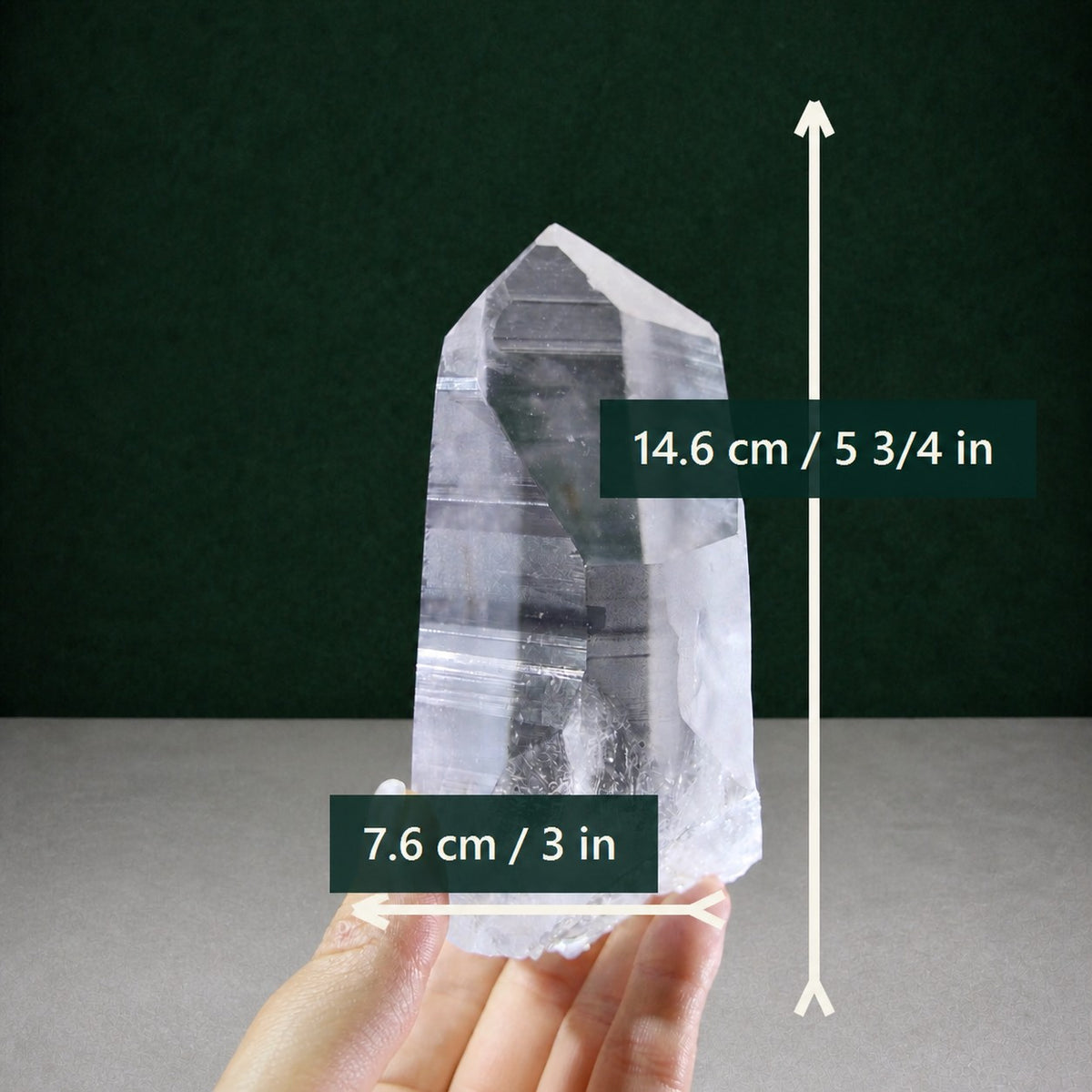 Natural Lemurian Seed Quartz with Record Keeper