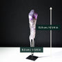 Naturally terminated amethyst wand dimensions in inches and centimeters