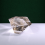 Polished rutilated quartz freeform, 271 g, alternate view 6 showing natural rutile inclusions.
