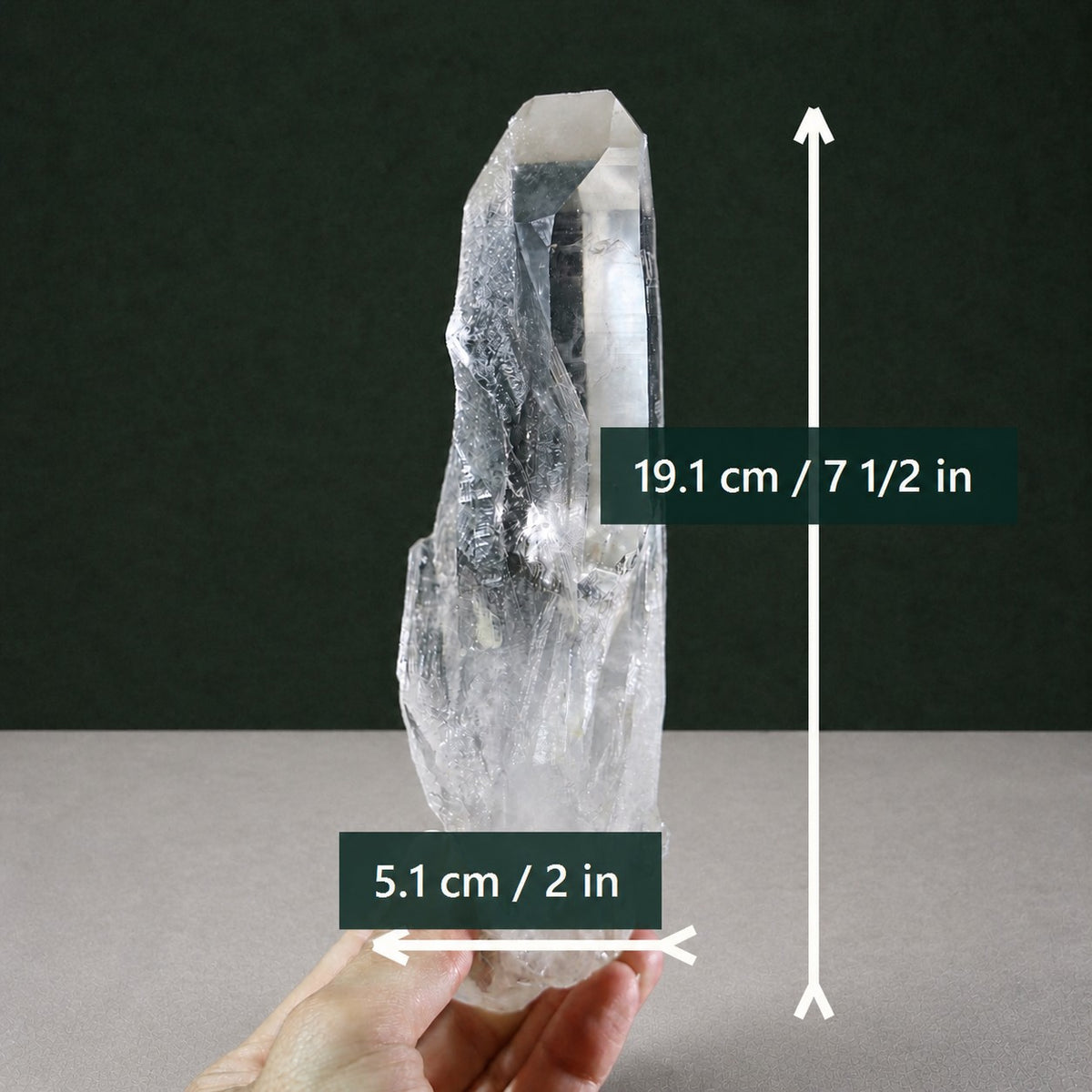 Unpolished Lemurian Seed with Striated Matrix Contact
