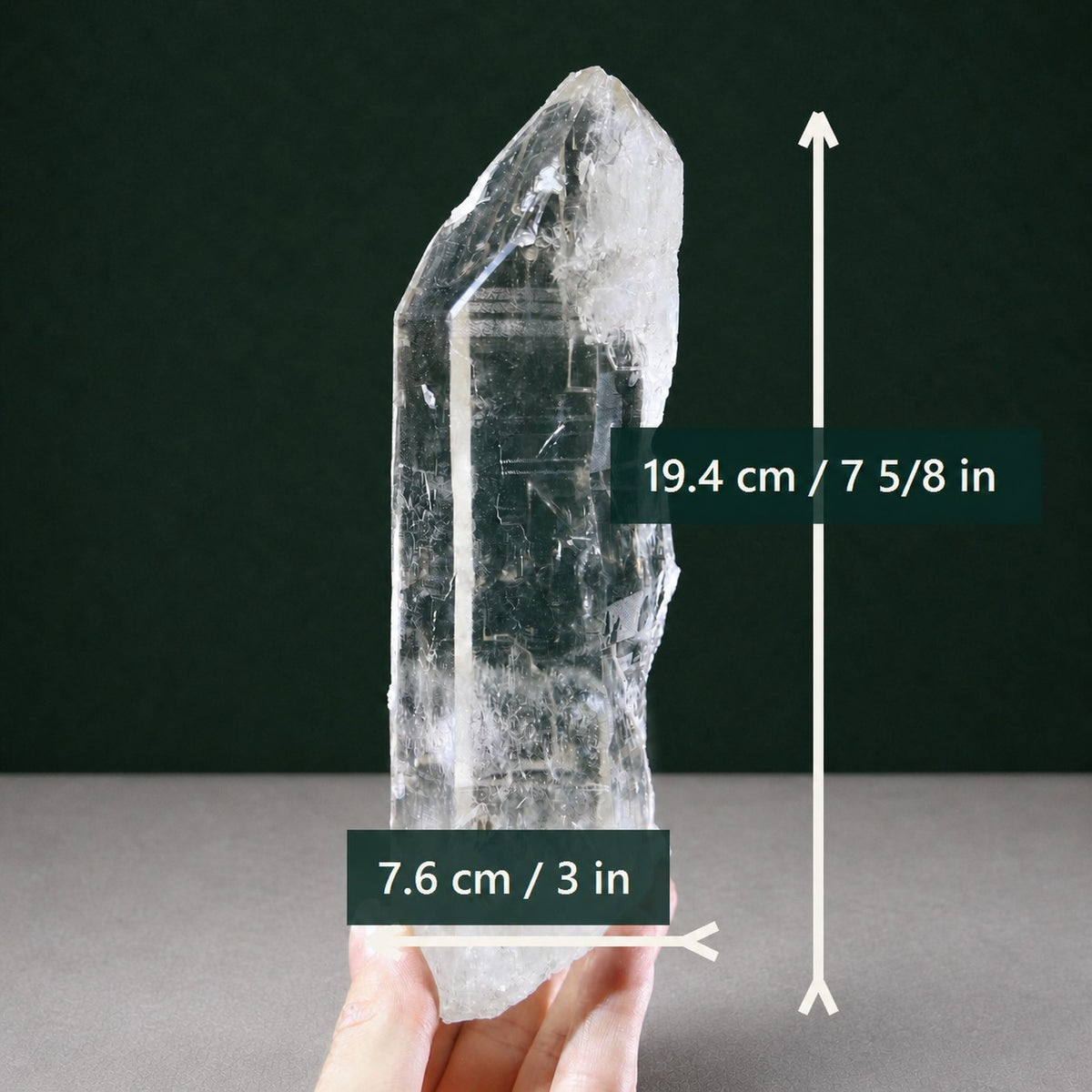 Light Smoky Lemurian Seed Quartz with Exceptional Clarity