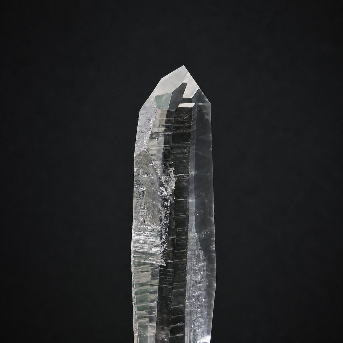 Light Phantom Clear Lemurian Quartz Point