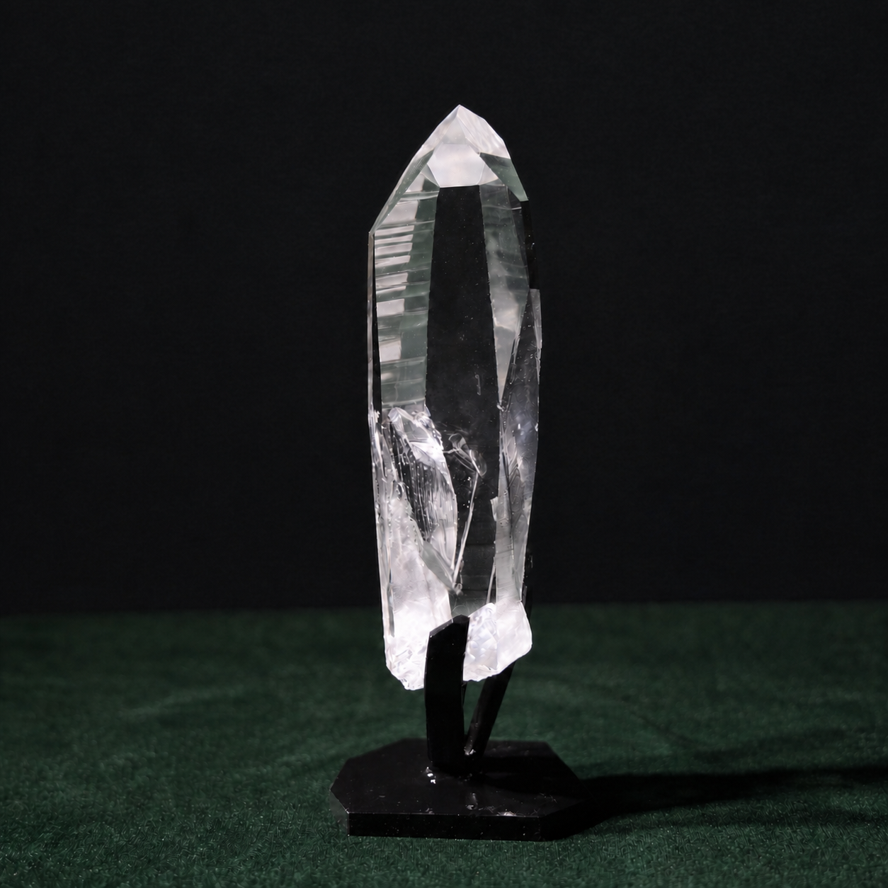 Clear Lemurian Quartz with Self-Healed Striations