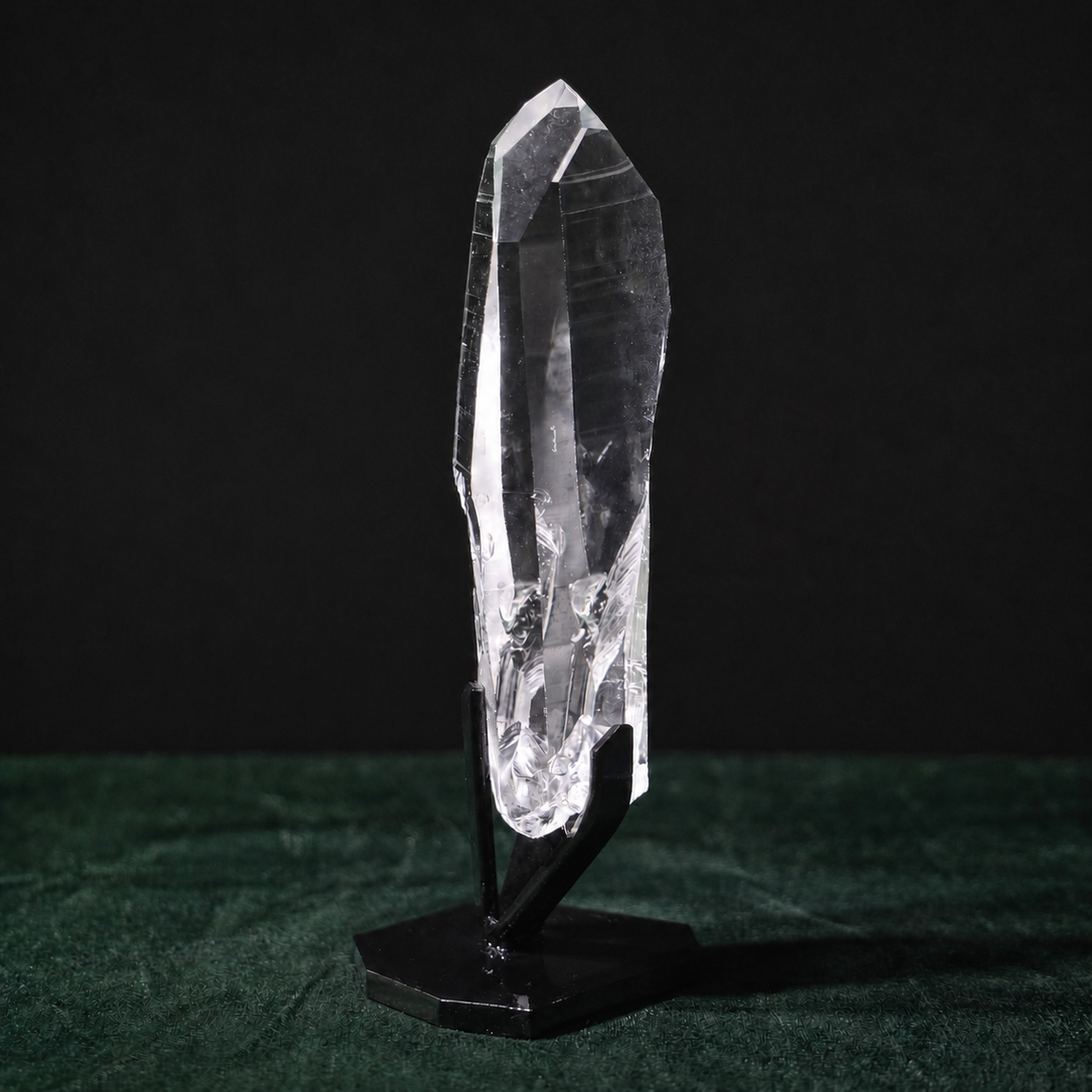 Clear Lemurian Quartz with Self-Healed Striations