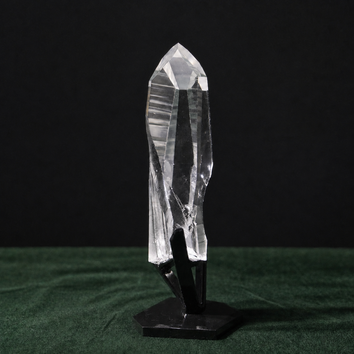 Clear Lemurian Quartz with Self-Healed Striations