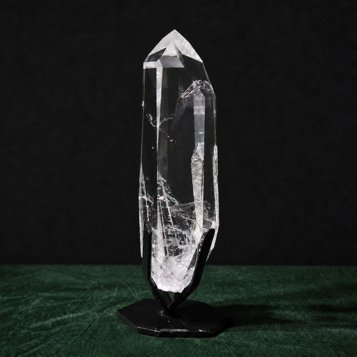 Rainbow Clear Lemurian Quartz Point