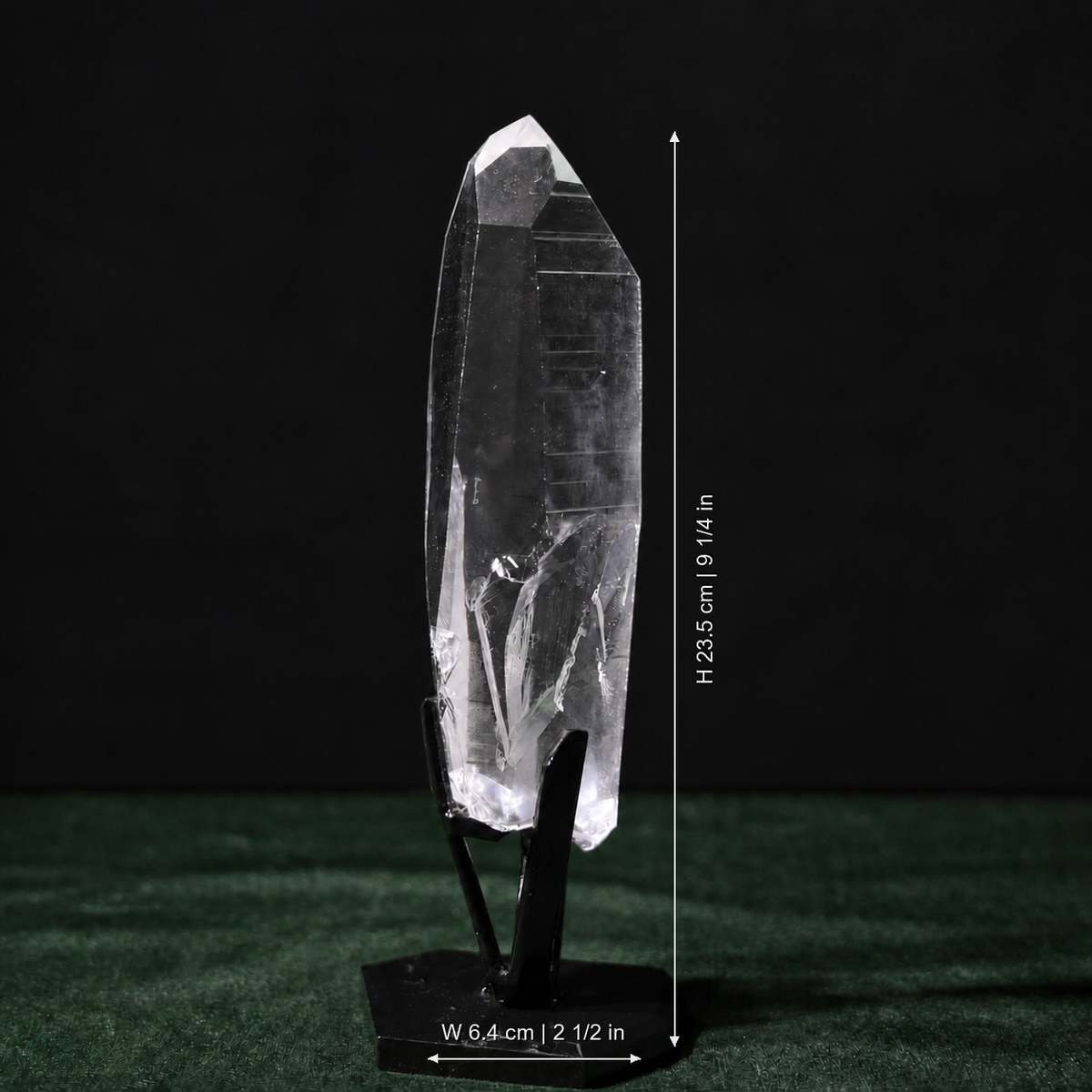 Clear Lemurian Quartz with Self-Healed Striations