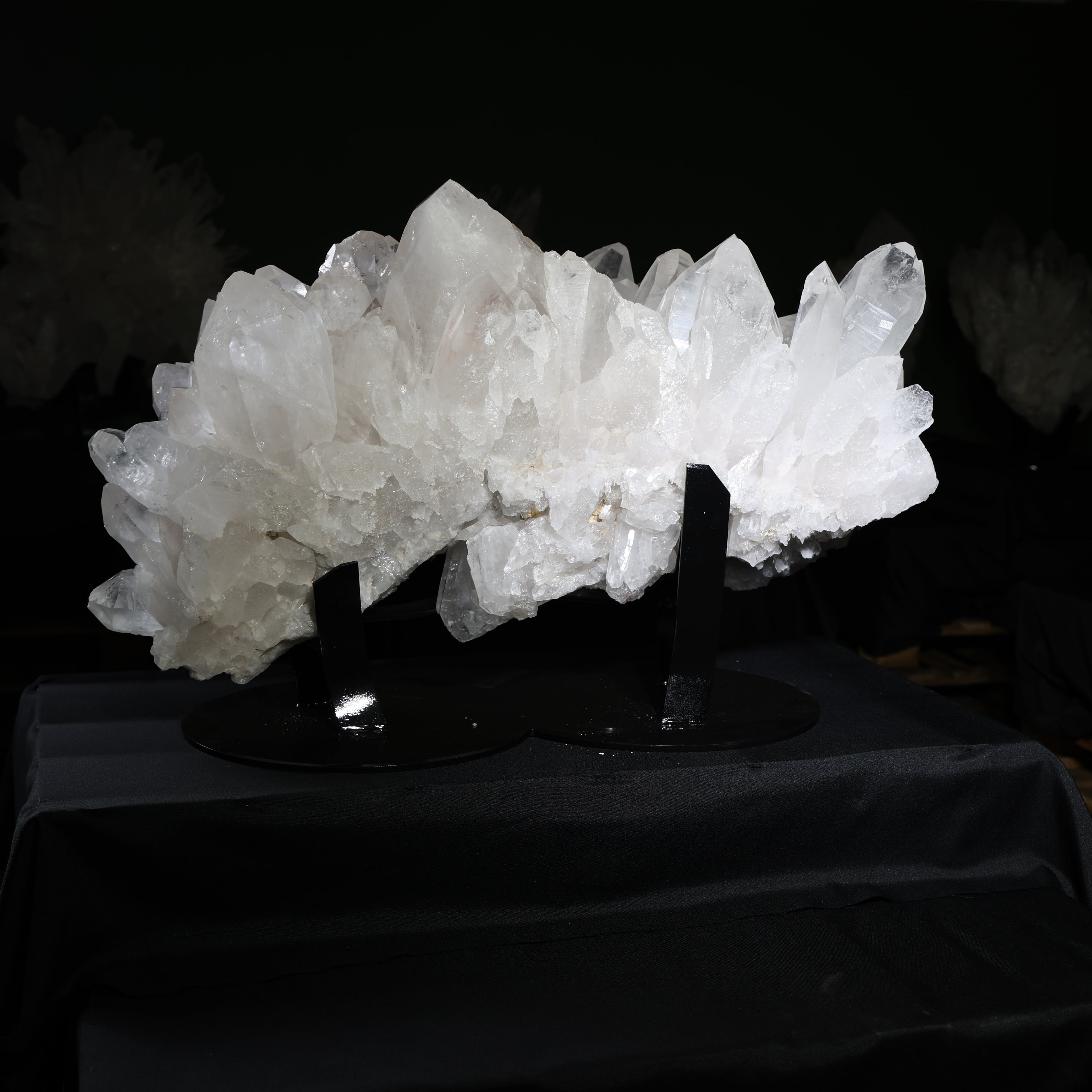 Alternate full view of the transparent Lemurian quartz point