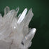 Detail of the clear, well-formed Lemurian quartz points and fine matrix