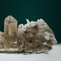 Diamantina smoky quartz cluster #5, front view