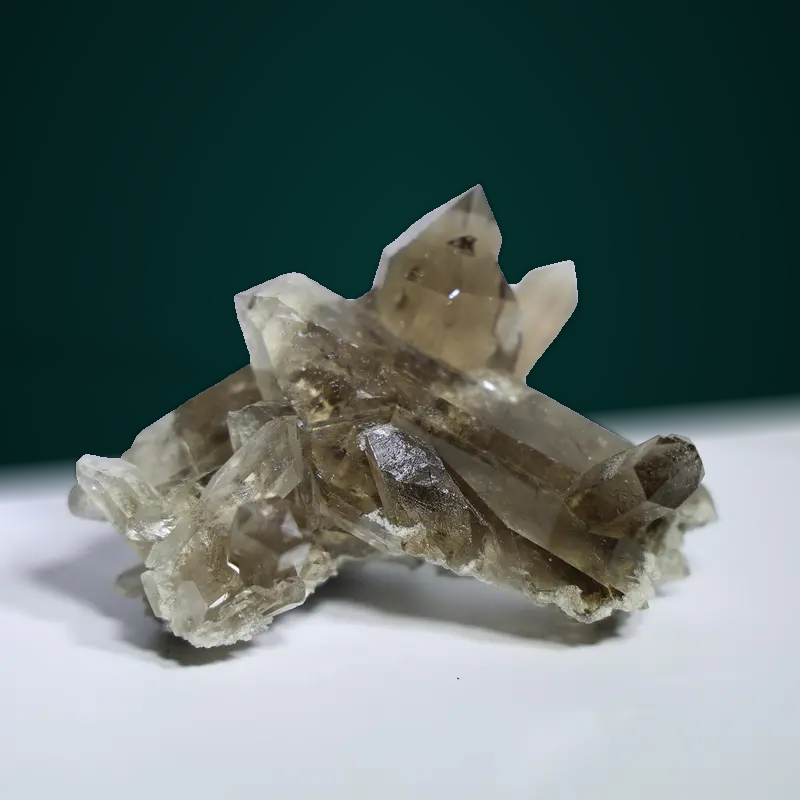 Diamantina Smoky Quartz Cluster #8 — Brazilian smoky quartz cluster