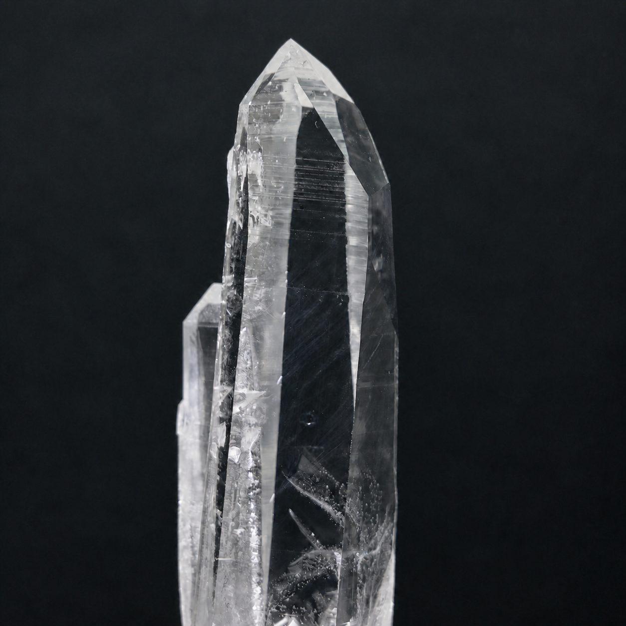 Clear Lemurian Quartz with Manifestation Crystal