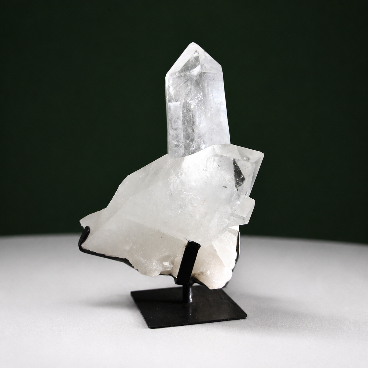 Crossed-Point Lemurian Quartz Cluster