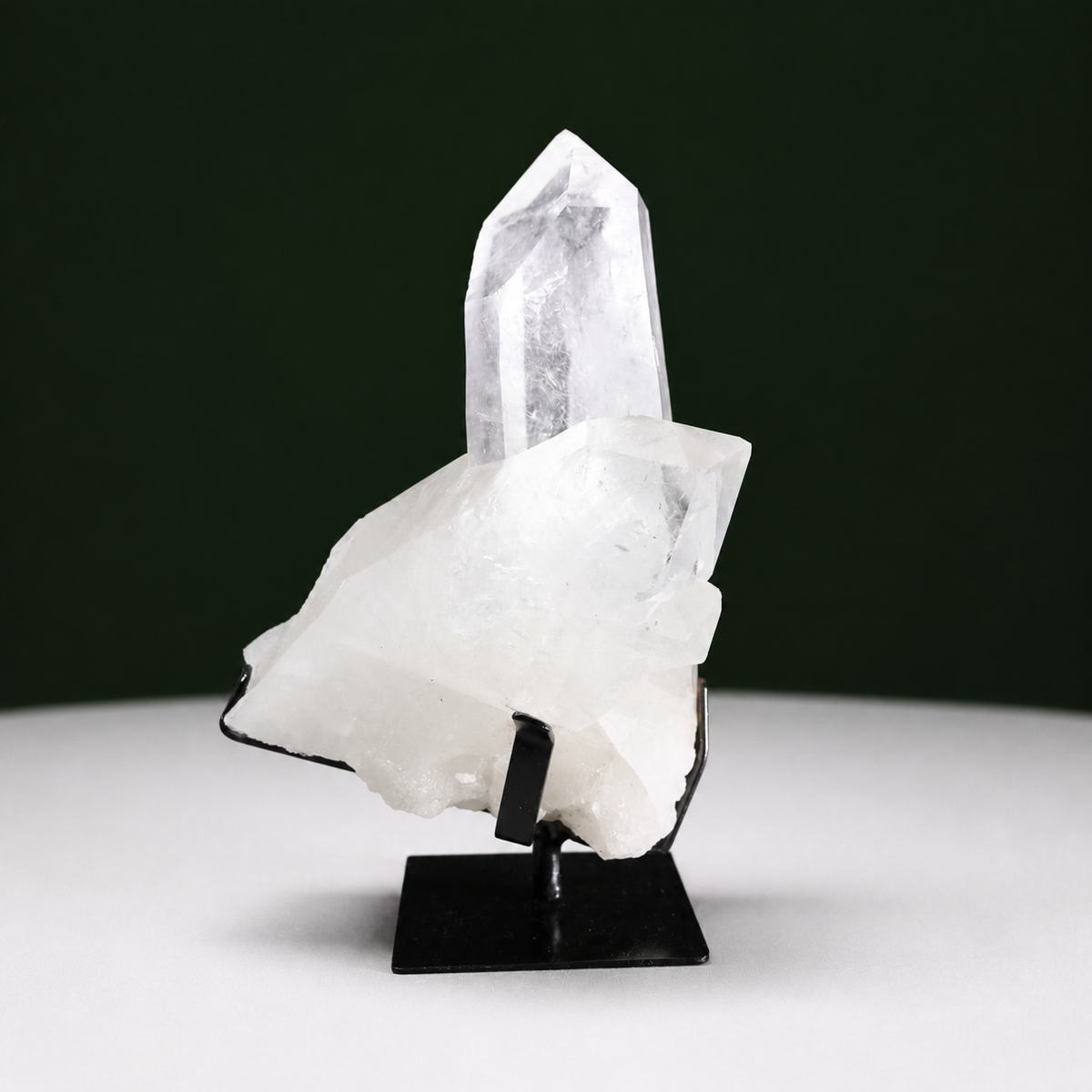 Crossed-Point Lemurian Quartz Cluster