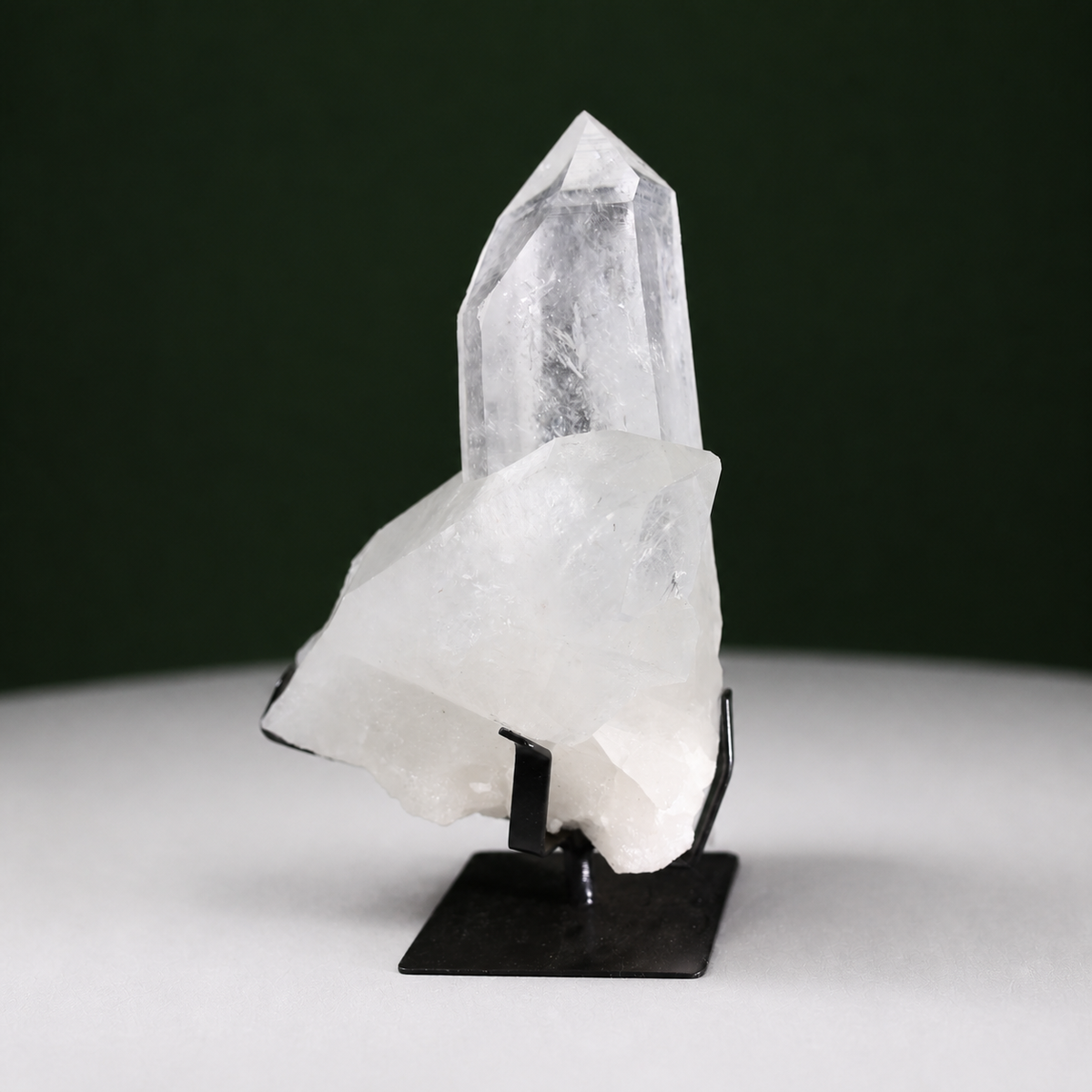 Crossed-Point Lemurian Quartz Cluster
