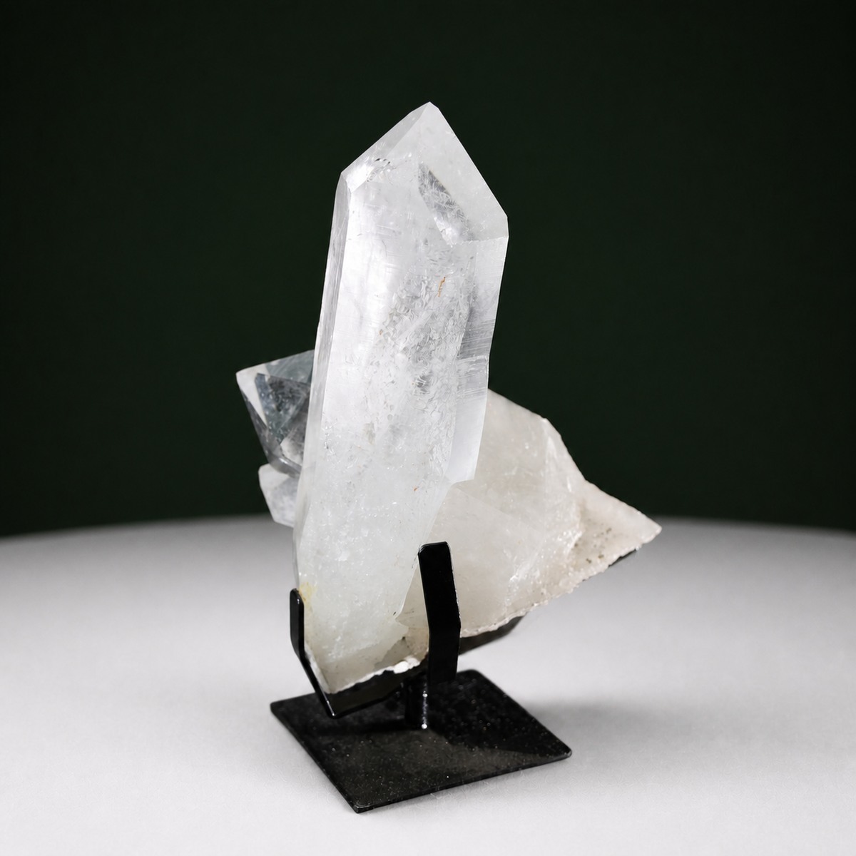 Crossed-Point Lemurian Quartz Cluster