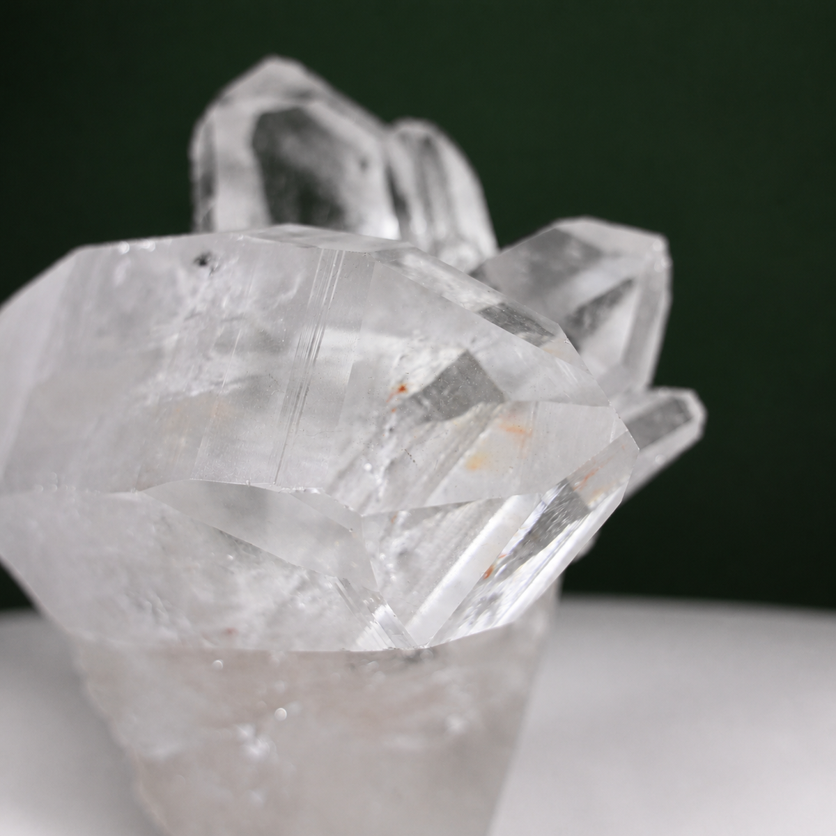 Large Striated Lemurian Quartz Cluster on Matrix