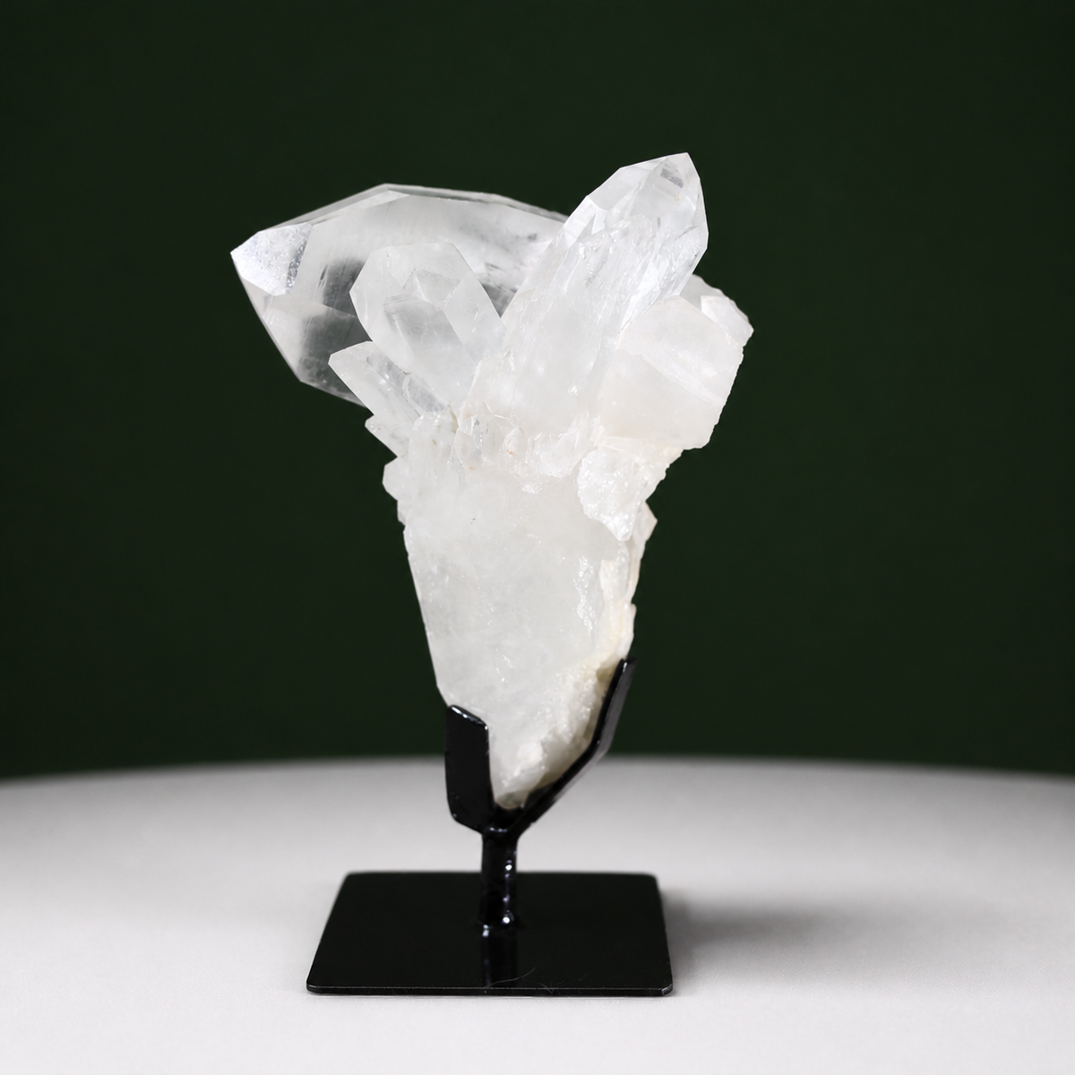 Large Striated Lemurian Quartz Cluster on Matrix